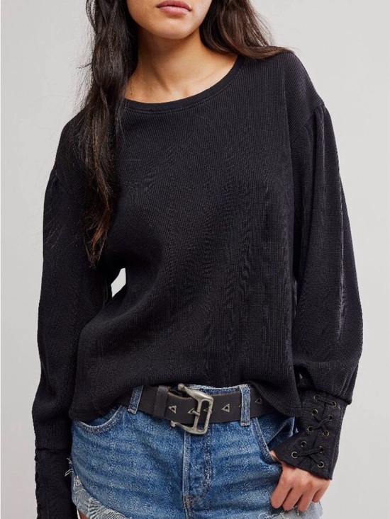 Free People Tops - Free people We The Free Lapis Cuff Long Sleeve Top. NWOT